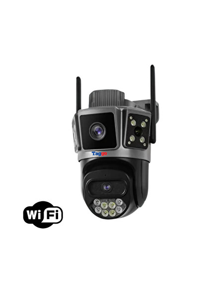 Taggo Cameră inteligentă WIFI 6K Ultra HD, 10MP, control mobil, vedere nocturnă, urmărire a mișcării prin inteligență artificială