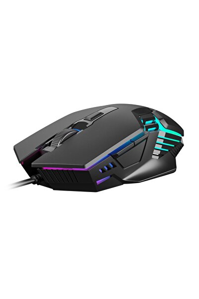 gamdias Aura GS4 gaming mouse, RGB lighting, wired mouse, 3600 DPI, 6 buttons, Black