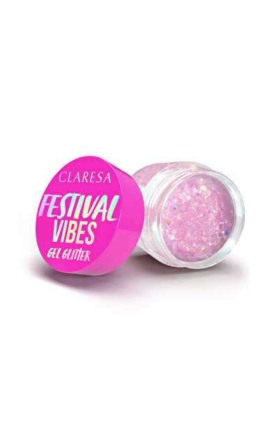 Claresa Eyeshadow, Glitter Gel, Festival Vibes, 02