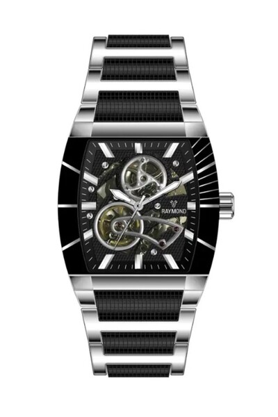 Raymond Men's Watch Rym-5129-Silver-Black