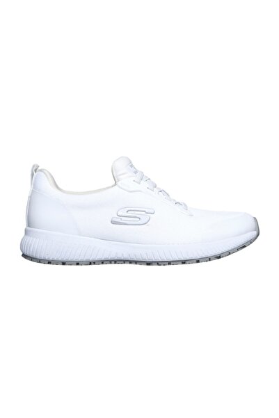 SKECHERS , Squad SR textile slip-on sports shoes, Optic White, 39