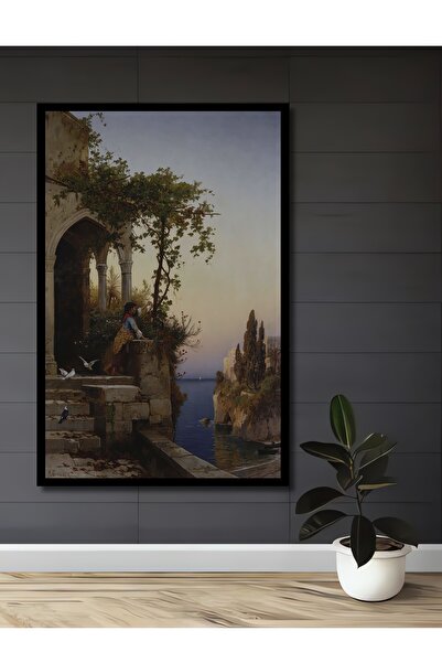 Teona Ahşap Tablou decorativ din lemn dreptunghiular, gânduri pe malul mării,...