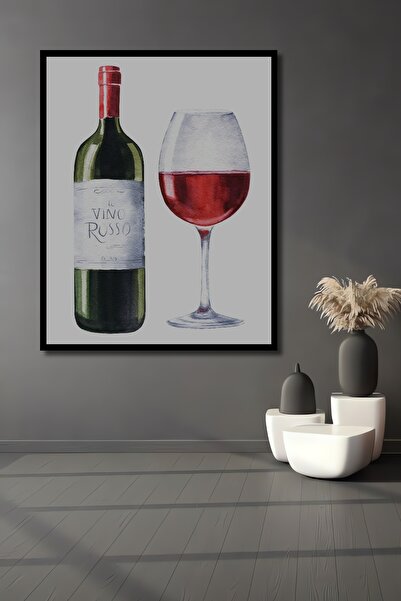 Teona Ahşap Tablou decorativ din lemn dreptunghiular cu aspect de sticlă de v...