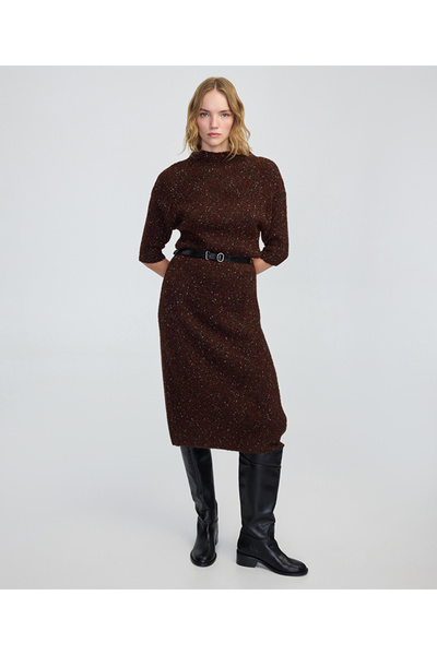 İpekyol Kemerli triko elbise