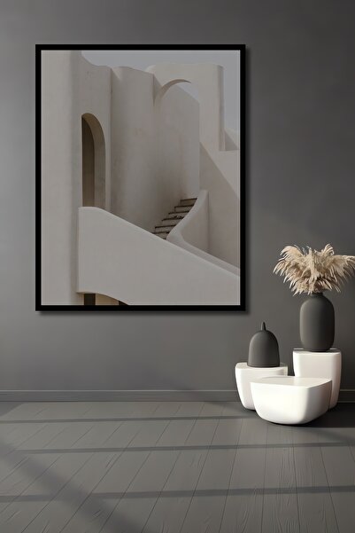 Teona Ahşap Tablou decorativ din lemn dreptunghiular Arhitectură modernă Scări Aspect cadru