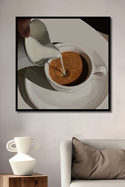 Teona Ahşap Tablă decorativă din lemn dreptunghiulară cu aspect de cadru de s...