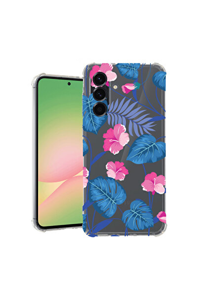 bestcase Carcasă antișoc pentru Samsung Galaxy A17 5G, Flori albastre tropica...