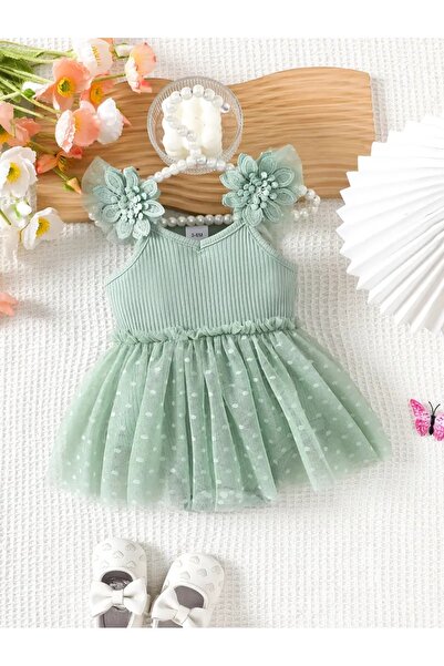 OEM Green dress 12-18 months, 86 cm