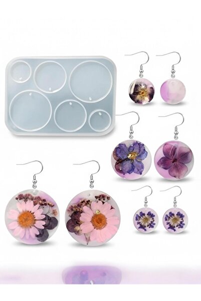 stonechem Yuvarlak Kolye Küpe Anahtarlık Kalıbı