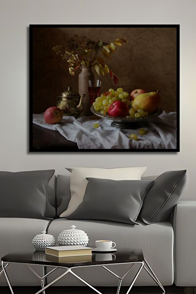 Teona Ahşap Tablou decorativ din lemn dreptunghiular Aspect cu fructe Aspect ...