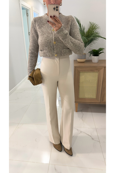 BİRCANÇİL Duffy Taş Flare Pantolon