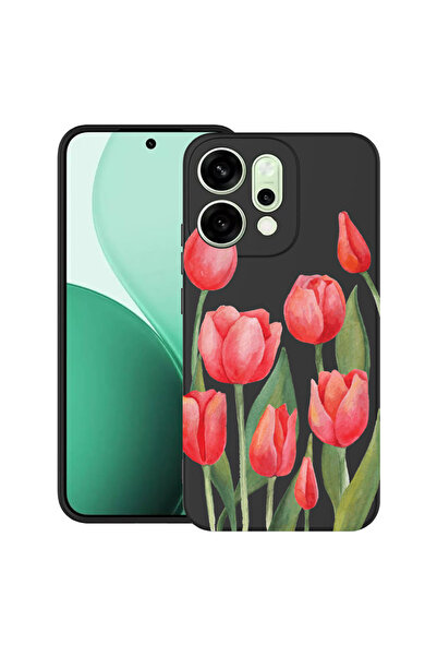 bestcase Θήκη TPU εξαιρετικά λεπτή για Oppo Reno14 5G, κόκκινες τουλίπες, 208...