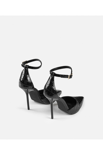 İpekyol Timsah derisi görünümlü topuklu ayakkabı