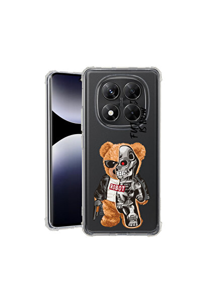 bestcase Carcasă antișoc pentru Xiaomi Redmi Note 15 5G, jumătate robot, jumătate ursuleț de pluș, 2078500 AS 931