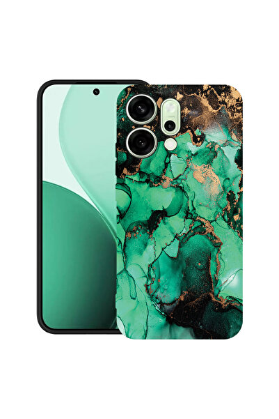 bestcase Carcasă ultra subțire TPU pentru Oppo Reno14 5G, marmură închisă, 20...