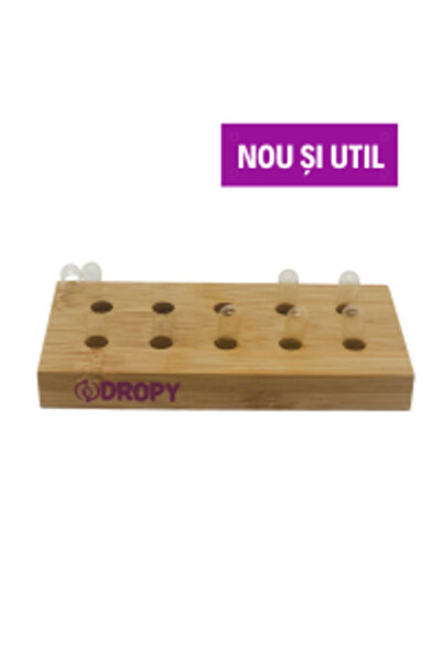 DROPY Bamboo Wooden Stand for Filling Vegetable Capsules with Essential Oils, Mini Blend No.10