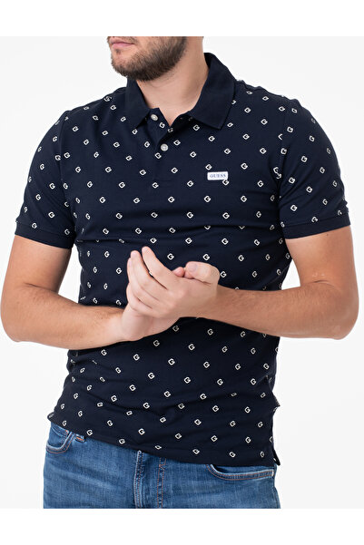 Guess Tricou polo Guess, bleumarin