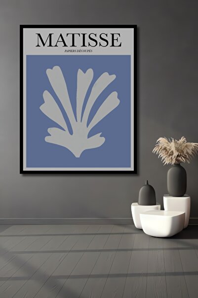 Teona Ahşap Tablou decorativ din lemn dreptunghiular Matisse Papiers Decoupes Aspect cadru