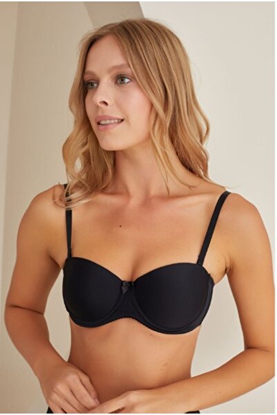 NBB 3510 Unpadded Strapless Micro Cup Bra Black