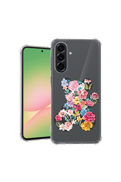 bestcase Αντικραδασμική θήκη για Samsung Galaxy A17 5G, χρώμα αρκουδάκι-λουλο...