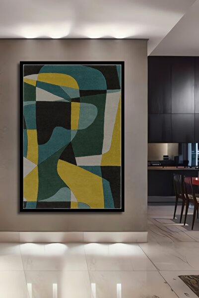 Teona Ahşap Tablou decorativ din lemn dreptunghiular, artă abstractă, vise colorați, aspect de cadru