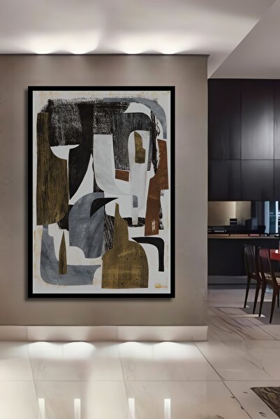 Teona Ahşap Tablou decorativ din lemn dreptunghiular, compoziție de artă abst...