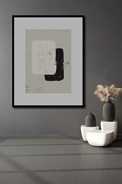 Teona Ahşap Tablou decorativ din lemn dreptunghiular, compoziție de artă abstractă, aspect de cadru