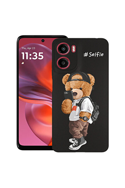 bestcase Carcasă ultrasubțire TPU pentru Motorola Moto G06, ursuleț de pluș p...
