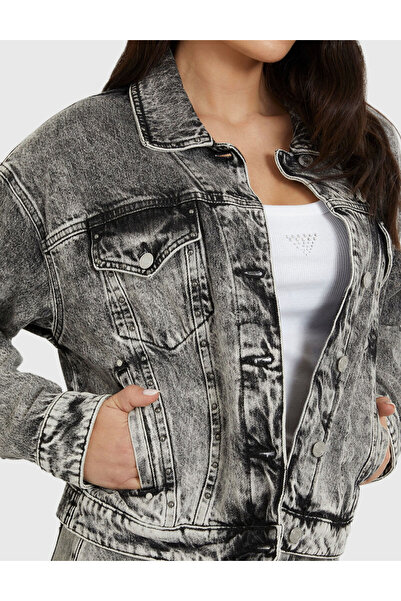 Guess Guess Denim Jacket, gray