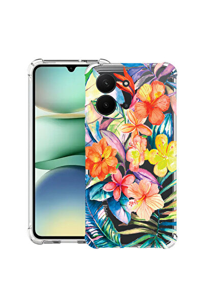 bestcase Αντικραδασμική θήκη για Xiaomi Redmi 15C 4G (171 MM), λουλούδια σε χ...