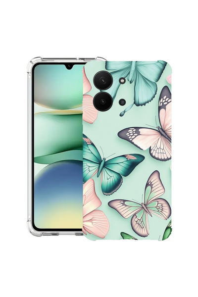 bestcase Carcasă antișoc pentru Xiaomi Redmi 15C 4G (171 mm), model fluture, ...