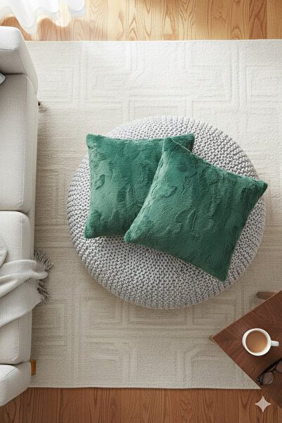 Go Veform Husă de pernă din păr de iepure moale, 2 bucăți, 45x45 Veformtavşan26