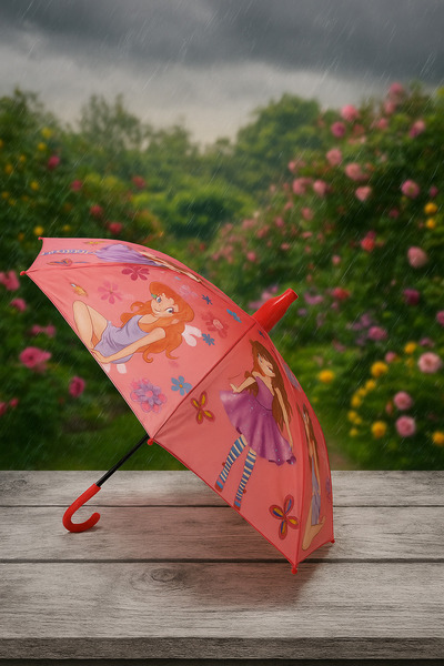 Silmarillion 71 CM!Çocuklara Yağmuru Sevdiren Katlanır Bardak Kılıflı Düdüklü Çocuk Şemsiyesi Yağmur Kış Sonbahar