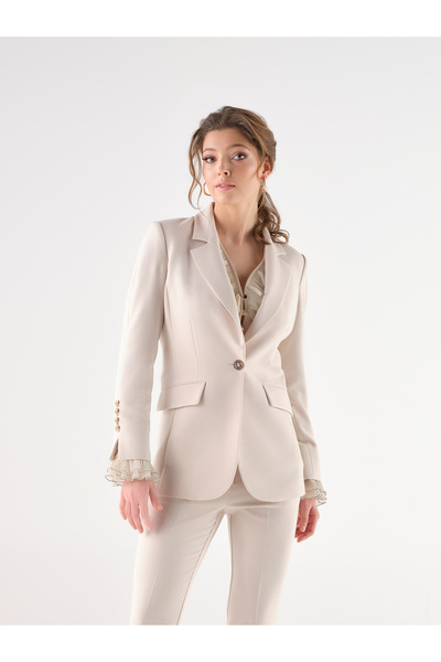 Cristina Barros Sacou elegant crem/bej pastel