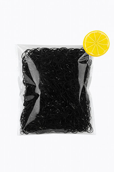 AURRARİ Black Ultra Flexible Unbreakable 250 Pieces Hair Braiding Elastic