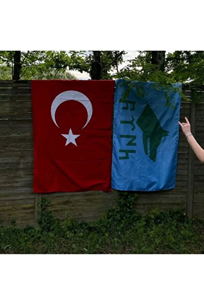 ÇELİKONLİNE BAYRAK Türk Bayrağı ve Göktürk İmparatorluğu Bayrağı Raşel Kumaş 50x75CM