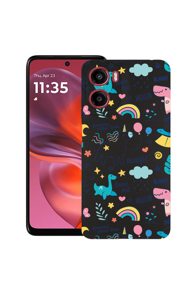 bestcase Carcasă ultra subțire TPU pentru Motorola Moto G06, Unicorn - Dreams...