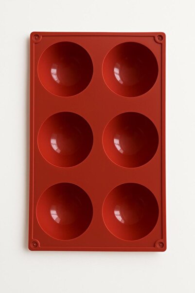 silcap silicone 6'lı Yarım Küre Muffin, Çikolata, Kek Kalıbı, Silikon