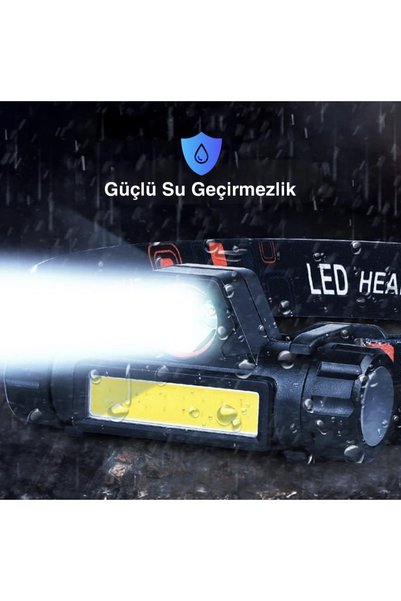 Cata Mir Led Kafa Feneri – Şarj Edilebilir, Su Geçirmez ve Yüksek Beyaz Işık CT-9120