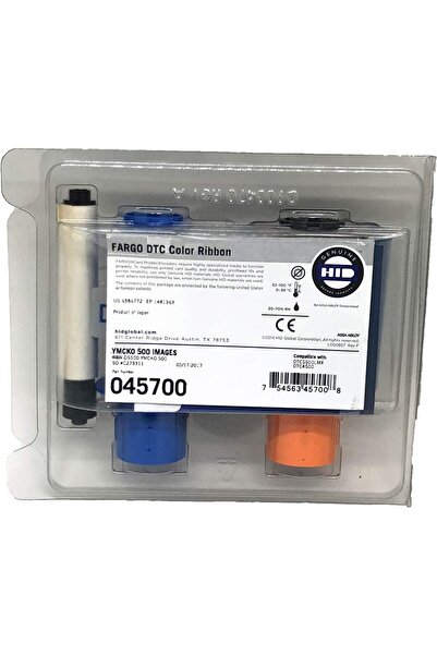 Fargo شريط نيكيد كاو 45700 الملون (YMCKO)، 500 صورة، DTC5500LMX