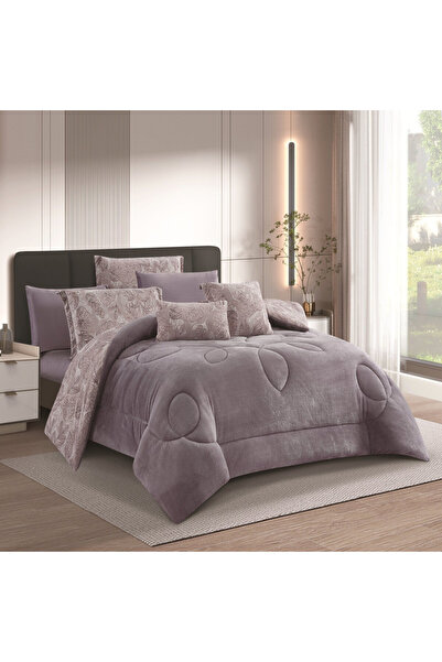 HOURS Horse Winter Bedspread, Fur and Velvet, Heavy Fill, Suitable for Single Bed Size 120 x 200 cm, 4 Pieces, 250 Stitches