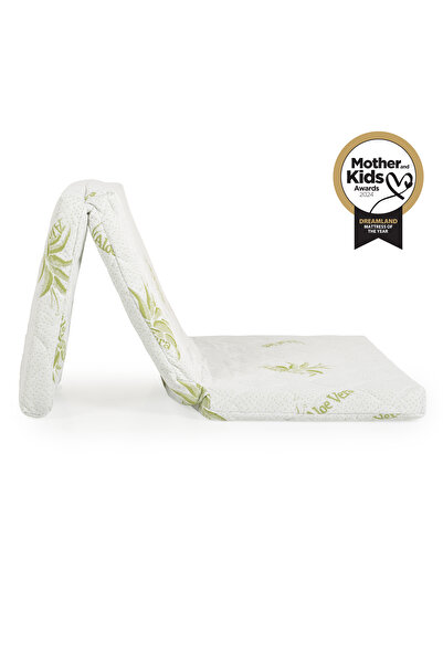 Hugzzz Dreamland foldable travel mattress, anti-allergic Aloe Vera cover, carrying bag, 120x60x5 cm