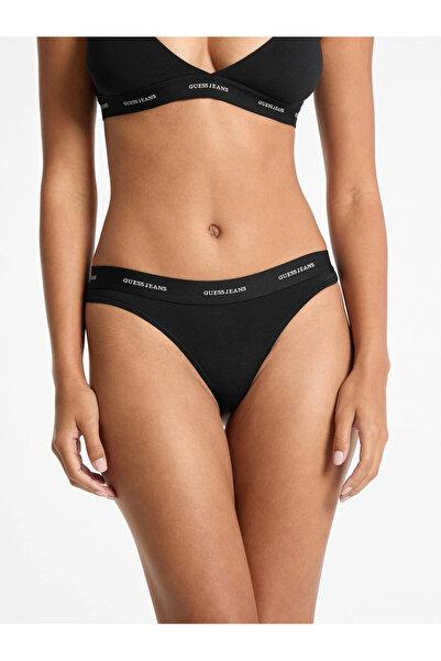 Guess Dámske čierne tangá nohavičky Gj Thong z modalovej zmesi W4BZ29KBBU1-JBLK