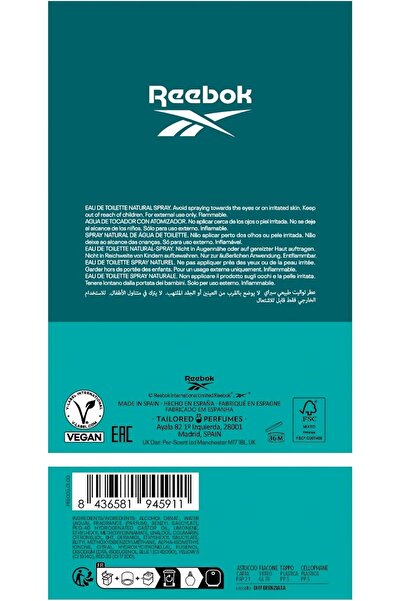 Reebok Cool Your Body Eau de Toilette 100ml for Men