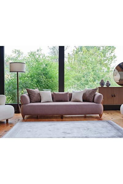 Storish Pops Üçlü Koltuk Kahverengi