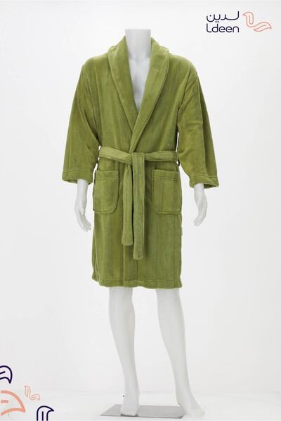 ldeen Unisex Coral Fleece Upgraded Bathrobe - Highly Absorbent Bathrobe Soft on Skin