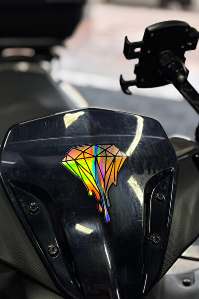 Banxtre ملصق هولوغرام متغير اللون بتأثير الزمرد المتدفق (9 سم × 7 سم)