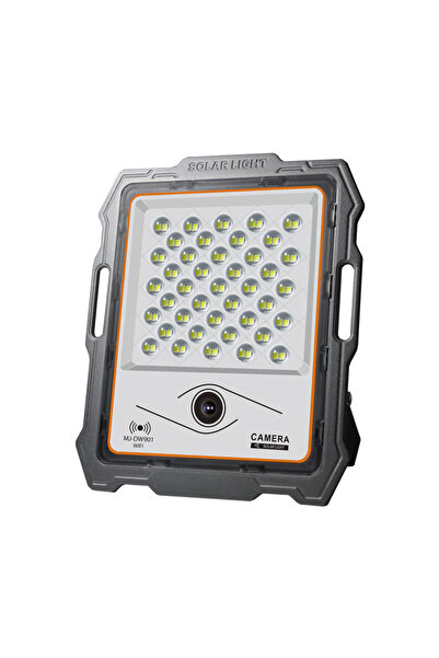 MagExpert LED Projector with WiFi Camera and Solar Panel, white light, Remote Control, Solar Power, 100W