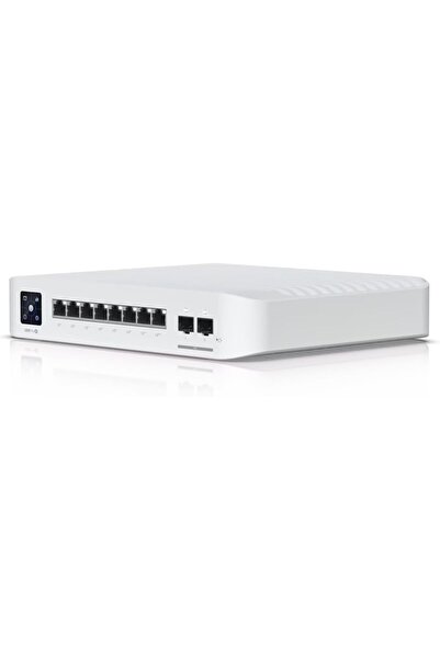 Ubiquiti Networks مفتاح Pro 8 PoE، شاشة تعمل باللمس مقاس 1.3 بوصة، إدارة مفتاح الواقع المعزز، 8 منافذ، مفتاح الطبقة 3 مع