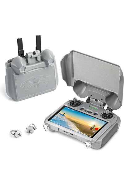 Choice Black Mini 4 Pro Sun Hood for DJI RC 2 Controller,3-IN-1 Sunshade Joysticks Screen Protector for DJI